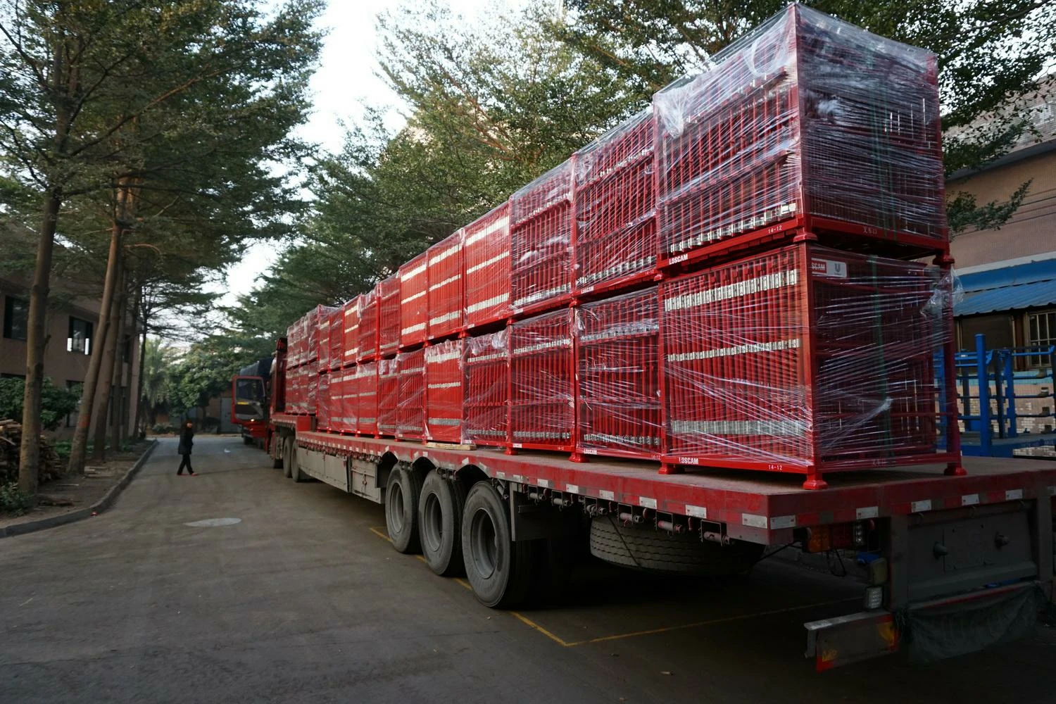 Good quality factory universal transportation cargo & storage equipment 4-side metal cage