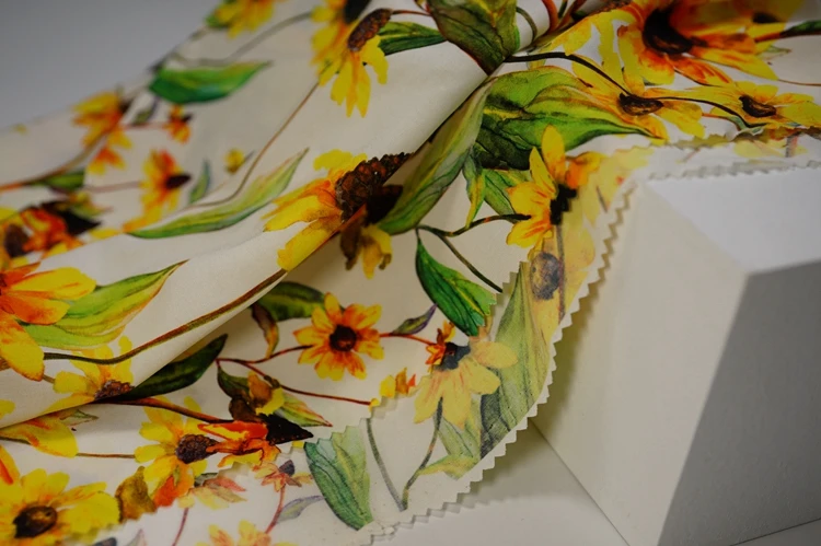 No Moq 100gsm 100% Polyester chiffon fabric digital print for
