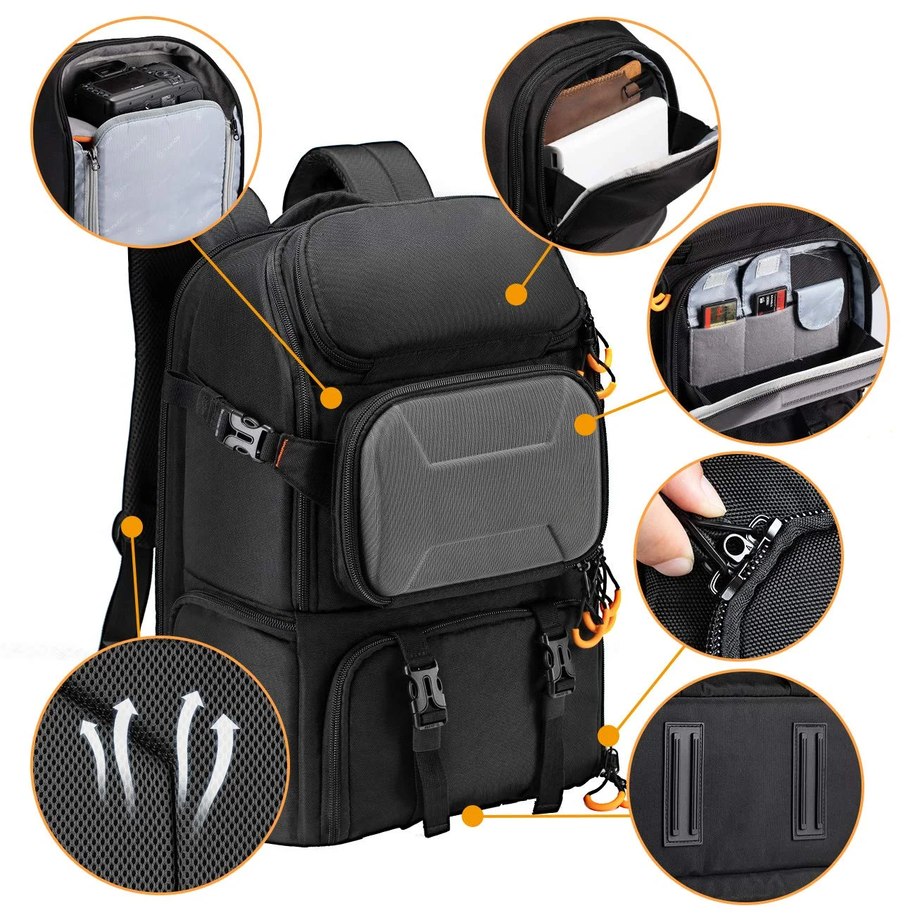 Outdoor Photography Hiking Travel Professional DSLR Camera Backpack