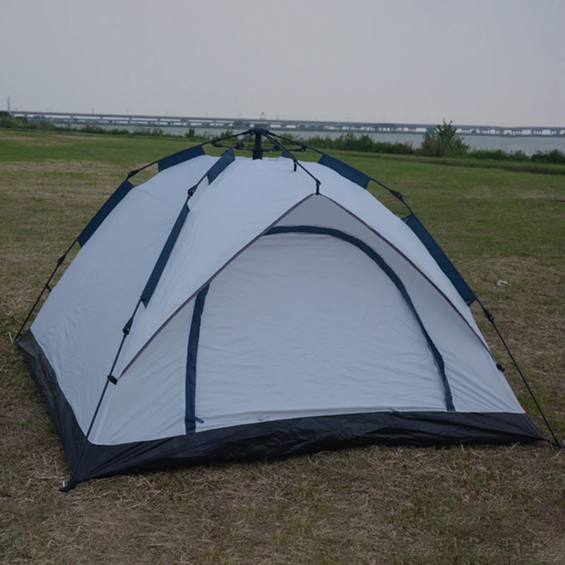 Трехсезонная 2 1*2 1 м 190 т Полиэстеровая Автоматическая открывающаяся 3-4 человек автоматическая палатка