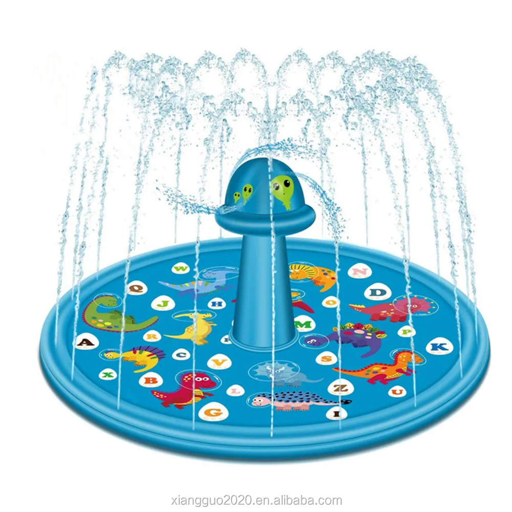 170cm customized Splash Children  Mat Spray Water Toys Fun Toddlers Boys Girls Kids Outdoor Party Sprinkler Splash pad