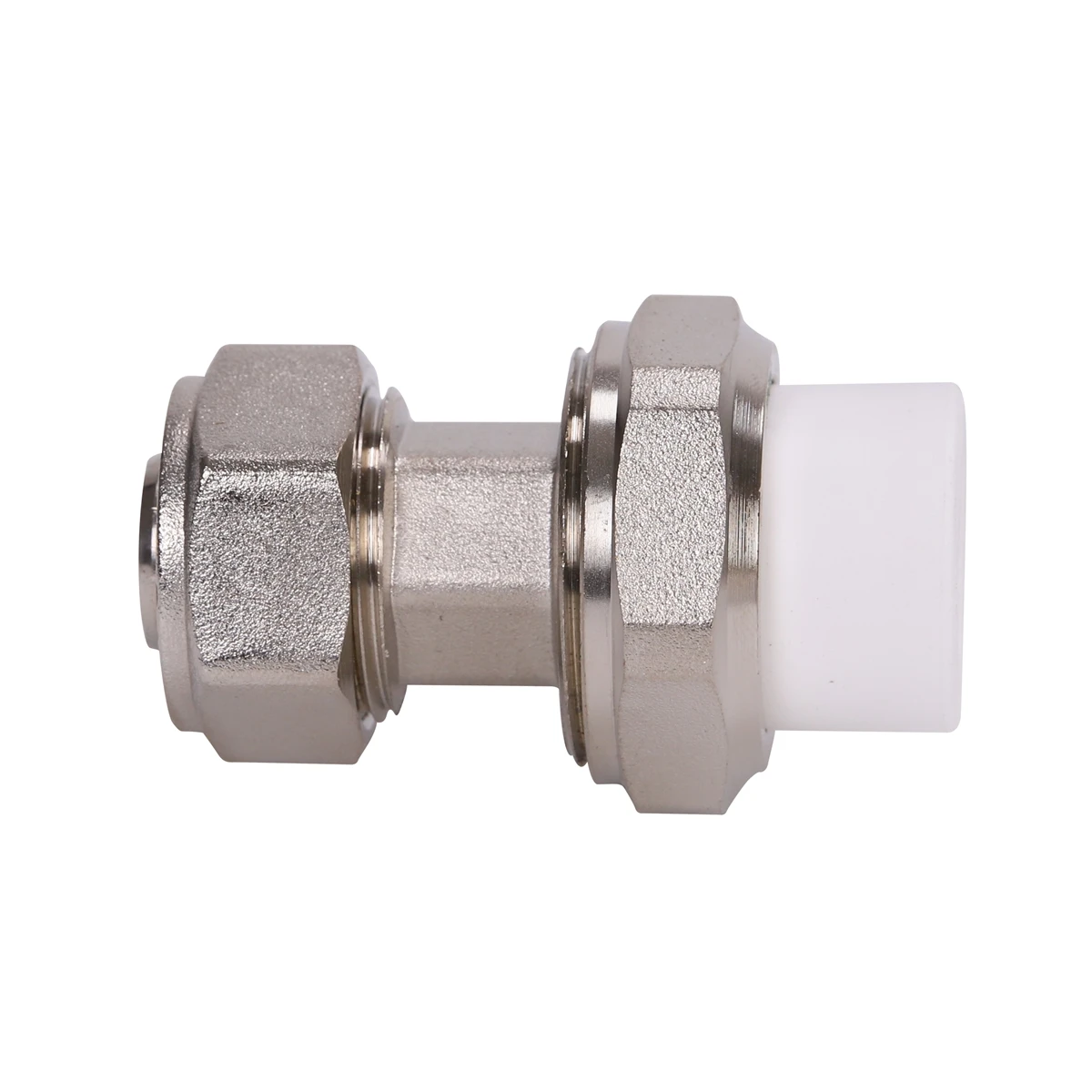 wholesale ppr brass compression coupling hex head union straight connector for plumbing pex pipe