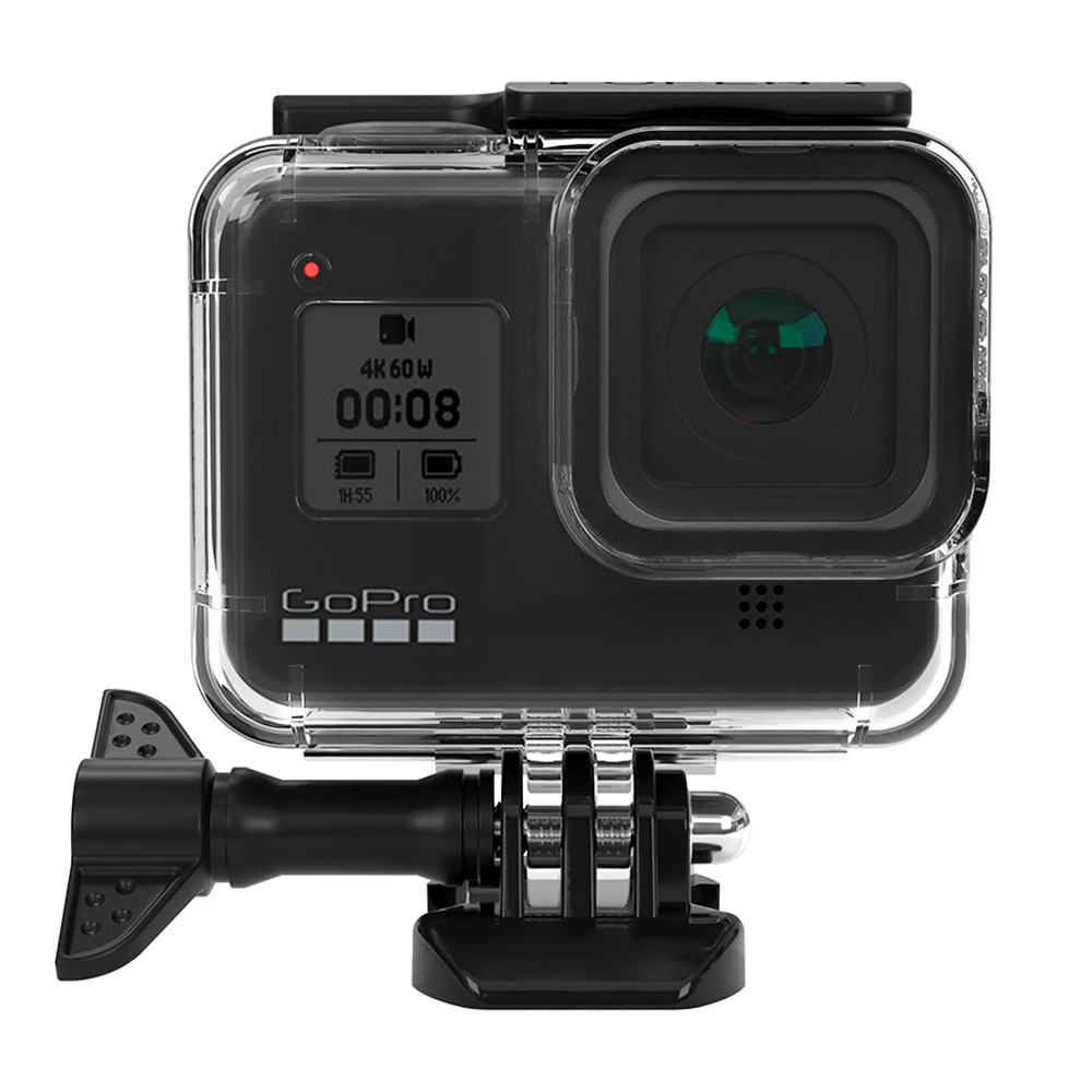 Водонепроницаемый чехол для GoPro Hero 8, черный защитный чехол с сенсорным экраном для подводной съемки, 2020