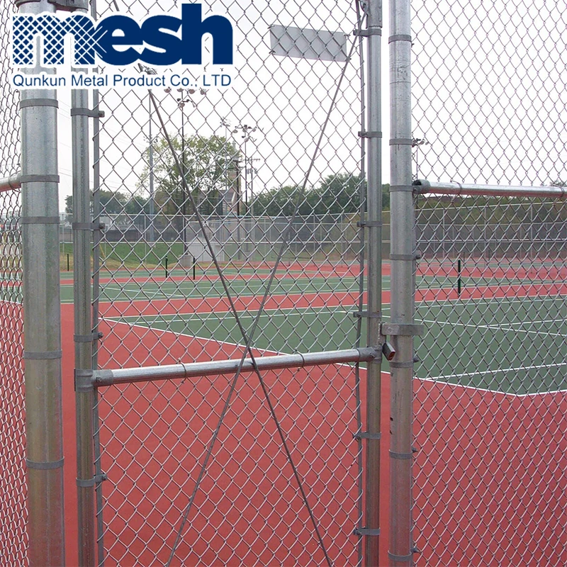 dog proof black pvc chain link fence extension