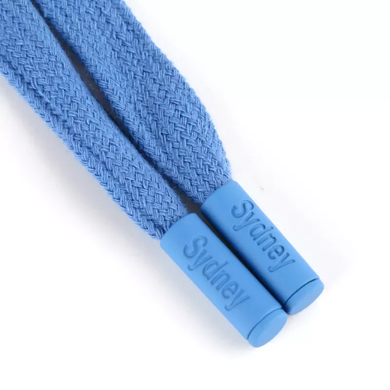 Custom engraved logo Metal Aglet high quality hoodie pull rope tips Metal rope tips Metal tip Aglets