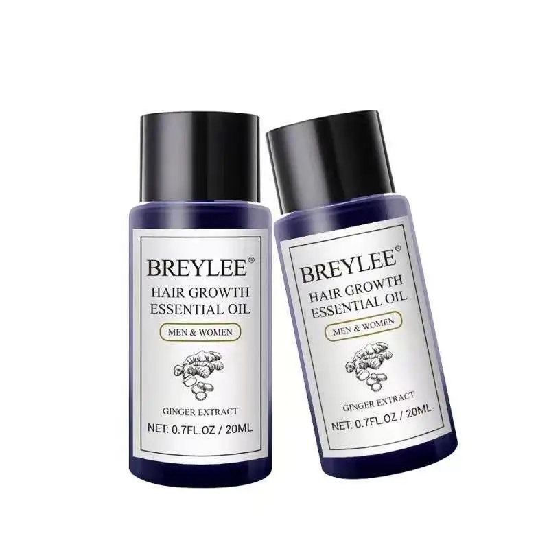 
BREYLEE Natural Herbal Anti-hair Loss Nourishing Hair Growth Liquid Ginger Extract Hair Growth Essential Oil 