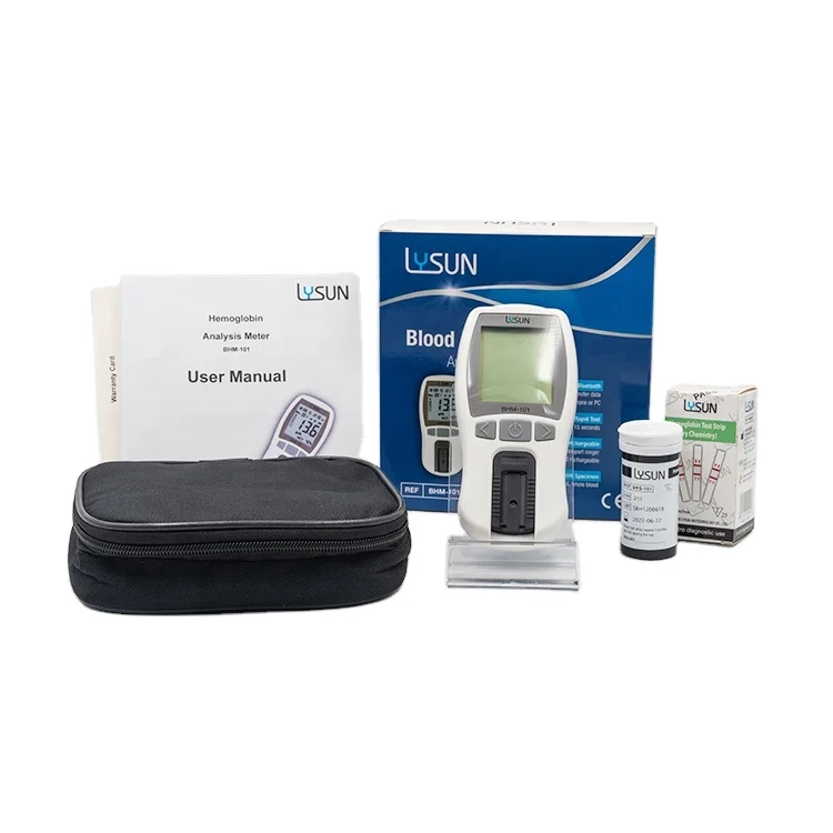 Lysun hemoglobin meter test strip hemoglobin platelet anemia detection analyzer test strip