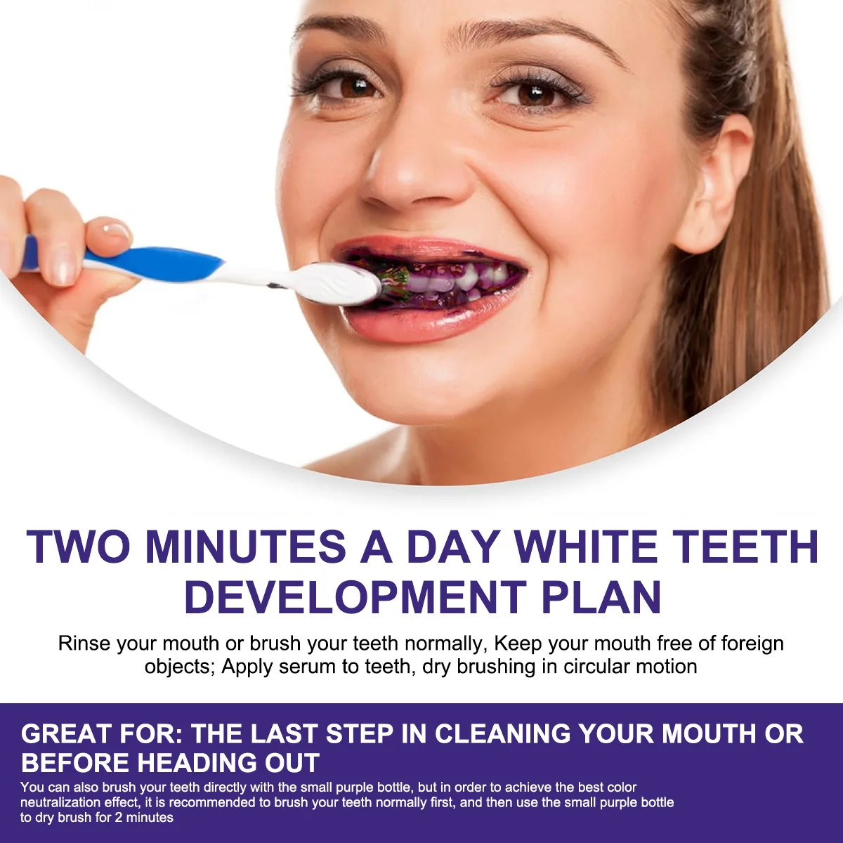 New Packaging Purple Toothpaste Tooth Paste Teeth Whiten V34 Color Corrector OEM Custom purple toothpaste