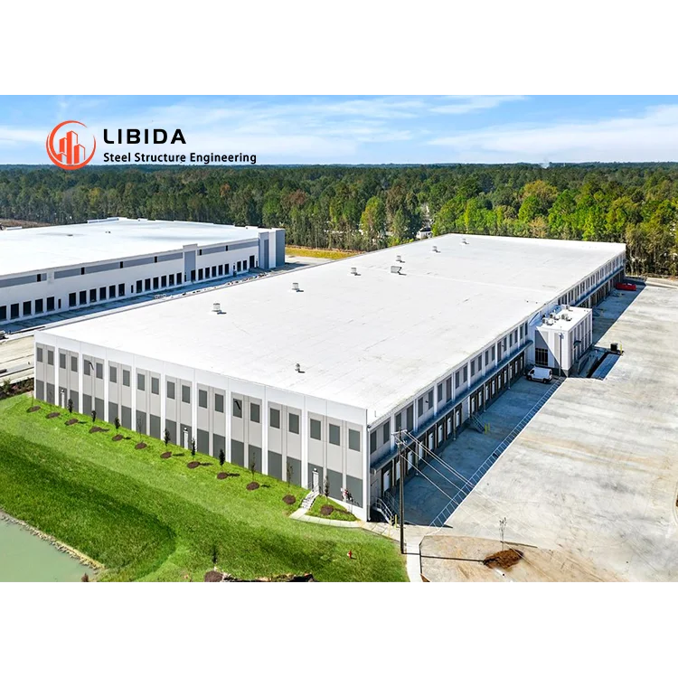 Prefabricated Steel Structure 2 Storey Warehouse Buildings Best Seller Prefab Warehouse Mezzanine Steel Buildings