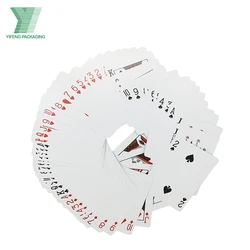 Playing cards custom logo printing casino poker 300gsm matte lamination solitaire adult drinking games paper playing card