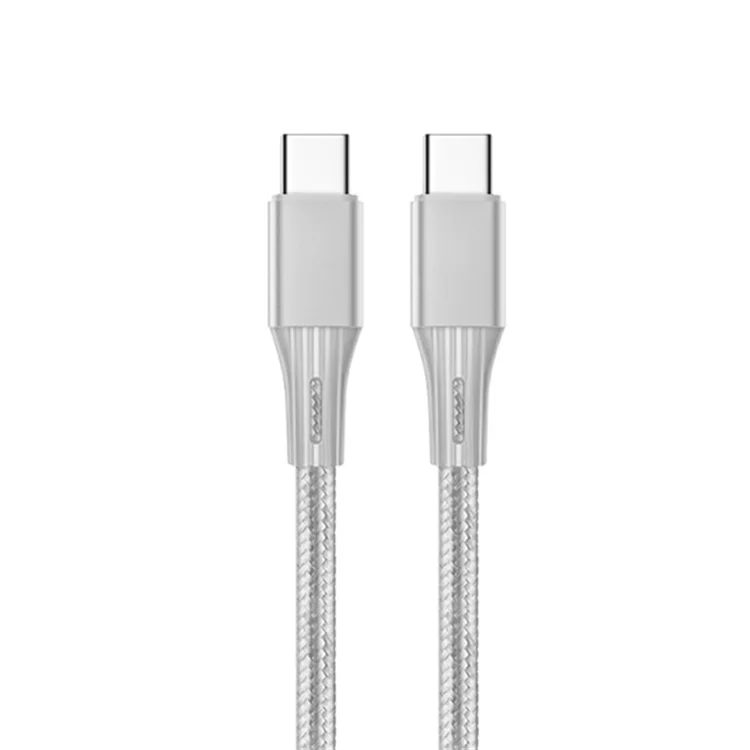 Оптовая продажа Type-C Type C кабель для быстрой зарядки и передачи данных 20V 5A 100w Белый PD USB-C кабель для компьютерного кабеля