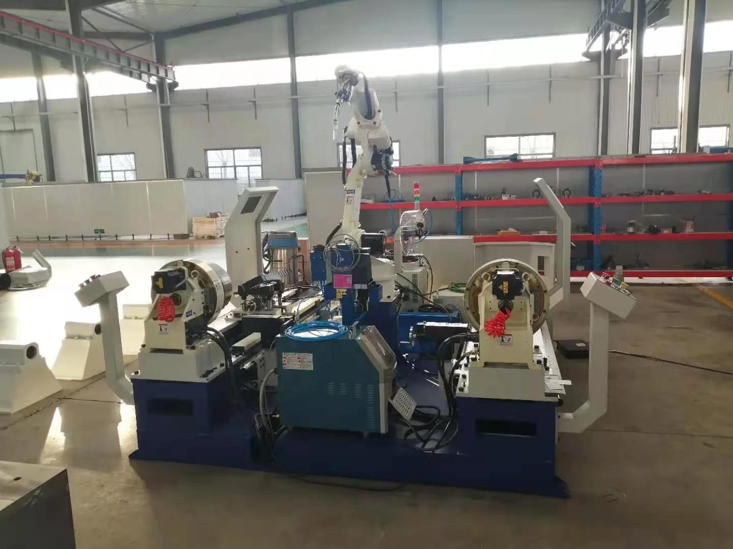 6 axis CNC Robot welding machine Positioning workbench Automatic Multi-joint industrial Welding Robot