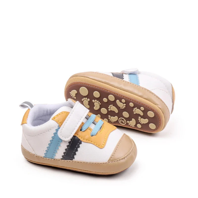 High Quality Anti-slip Soft TPR Outsole Durable Trendy Unisex Baby Walking Shoes Toddler Boys and Girl Shoes in Spring Autumn
