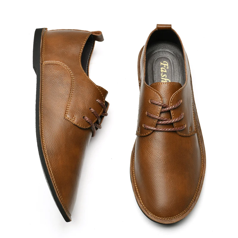 New ITALY BRAND Stitch Genuine Leather Boots for Men Trending Real Cow Cute Fashion Casual Shoes Big Size 47 Made in Guangzhou