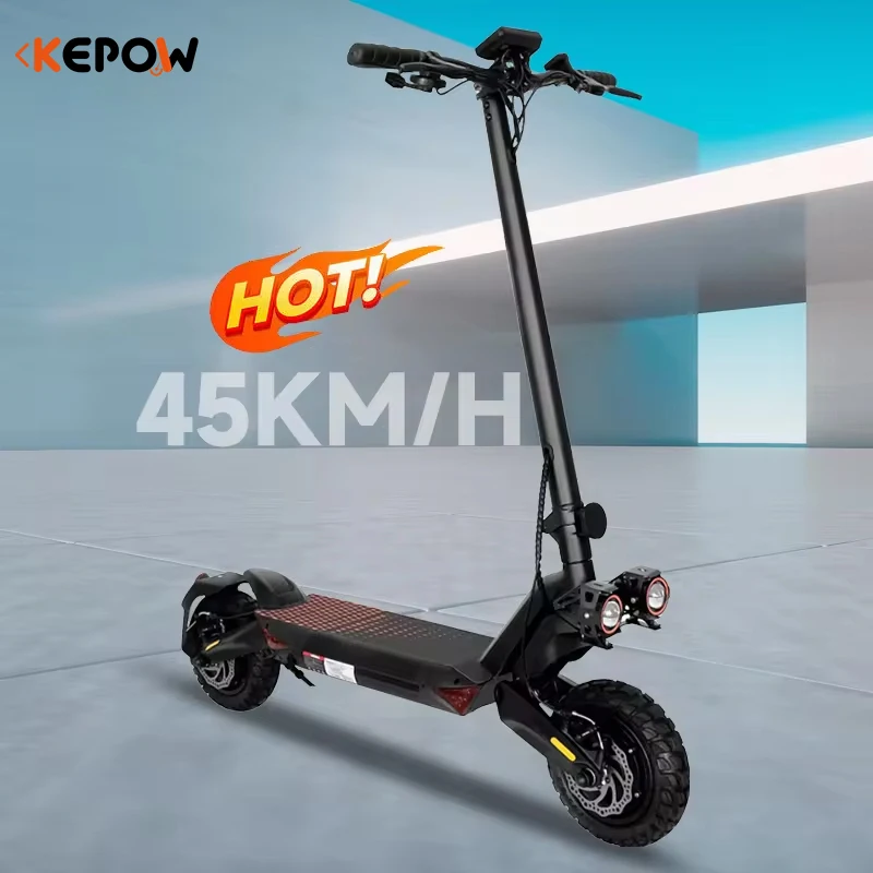 china factory stocks LED large display 800w powerful motor 10ah lithium battery scooter T8 adult off-road fast electric scooter