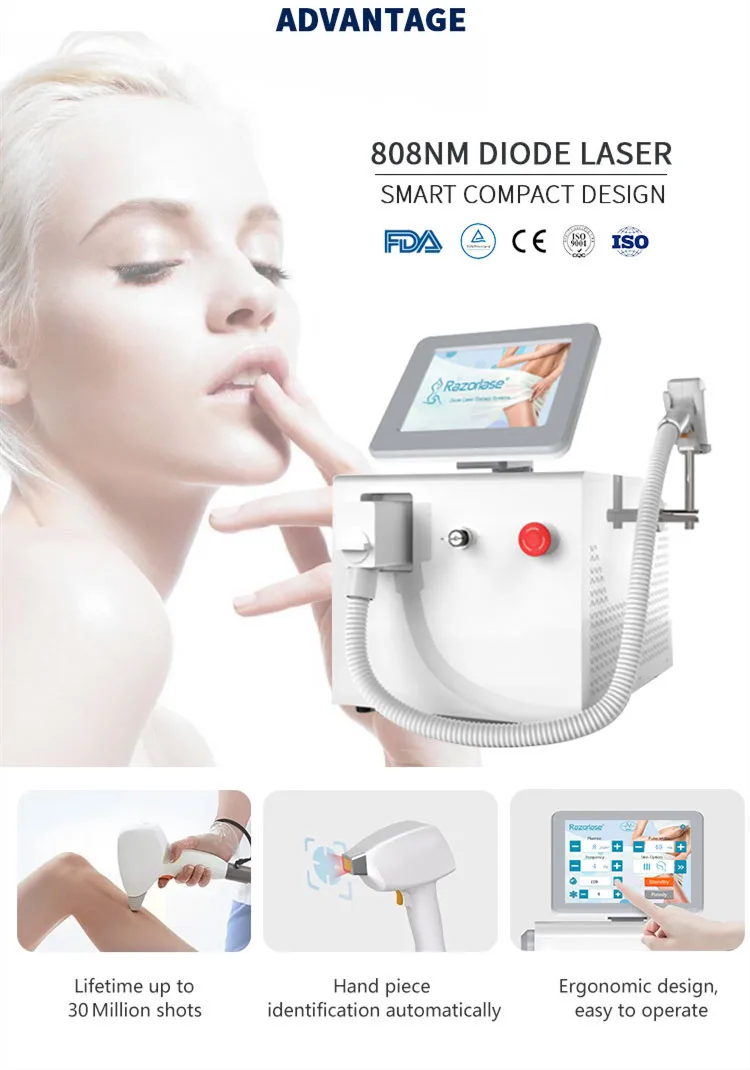 Medical Ce Diode Laser 808 Laser Hair Removal Machine 808nm Diode Laser Hair Removal