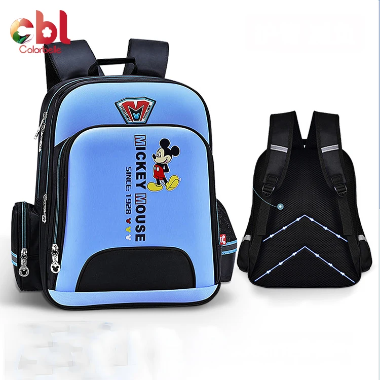 Wholesale signal light reflective backpack school bag for safe Custom Waterproof Reflective For School Bags Backpack