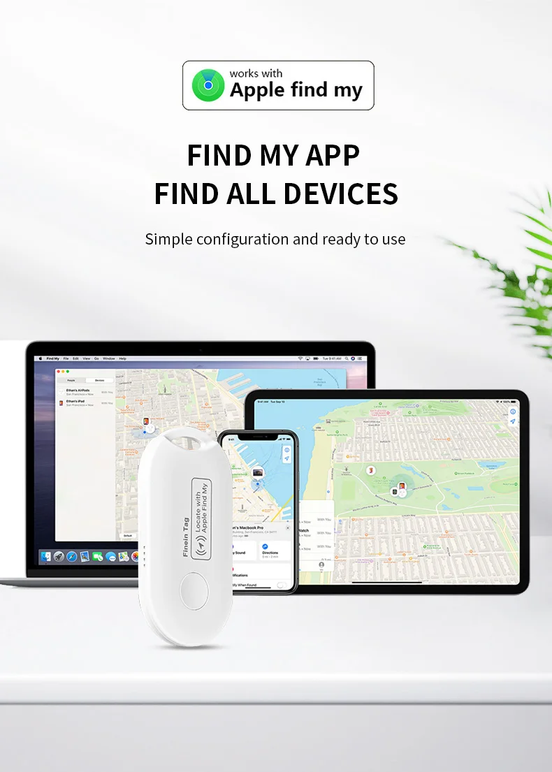 Ошейник для домашних животных умный ключ найти мой Беспроводной gps трекер apple