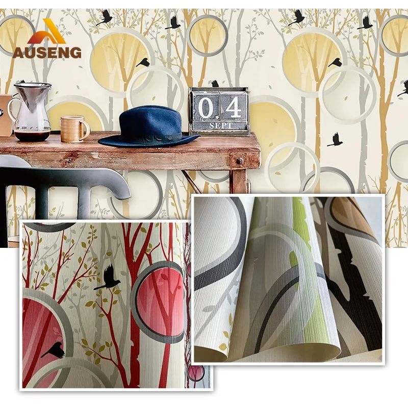 Tile Trends 3D Wallpaper Home Decor Wall Background Images European Style Patchwork Rustic Pvc Hd 3D Wallpaper Roll