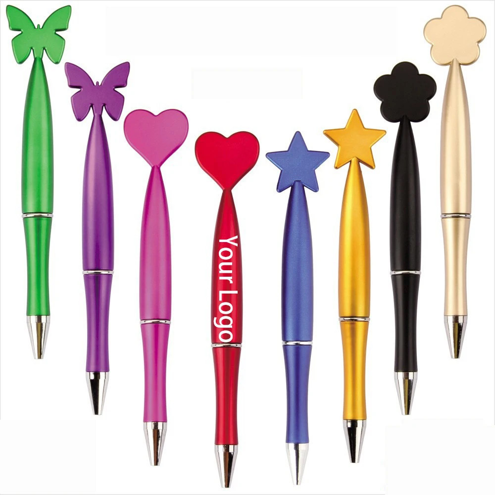 Wholesale Star shape logo printing gift ball pen Cute plastic promotional ballpoint pen with custom logo 1031