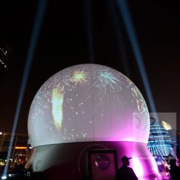 25m inflatable event dome tent with 360 degree projection
