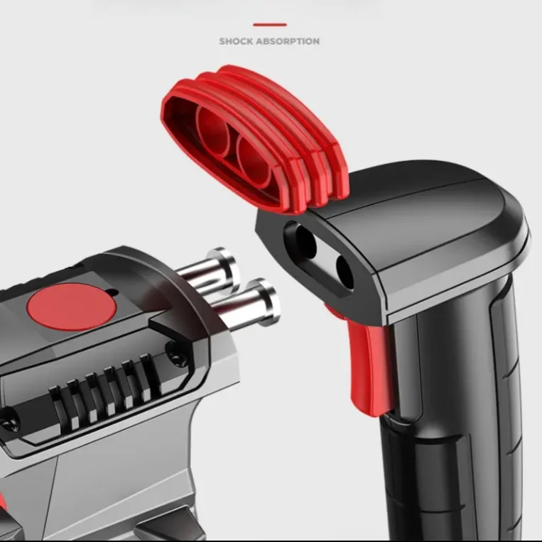 220V Industrial Brushless Cordless Rotary Hammer Concrete Drill  Powerful Electric Tool Impact Drill Hammer Drills