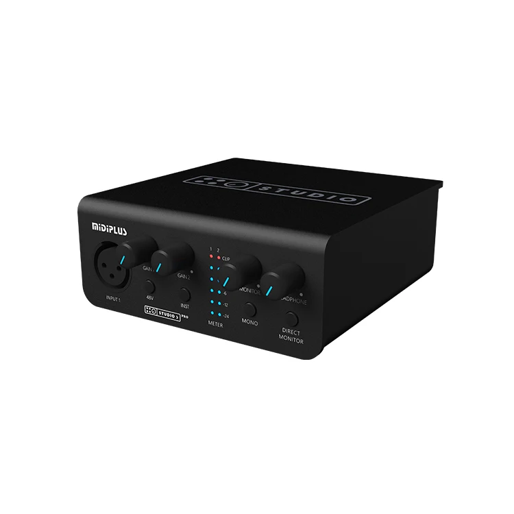 MIDIPLUS Studio S pro OTG High-End Professional Usb Audio Interface 24-Bit/192Khz Hd Recording Studio-Grade Sound Quality