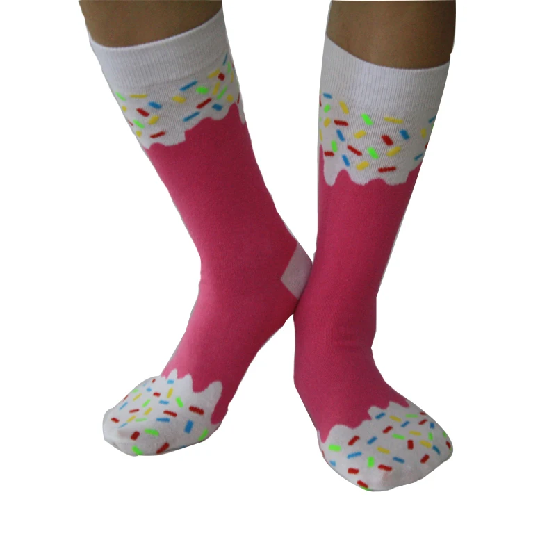 happy Zufeng Cute fruit icepop pattern custom cotton socks with package