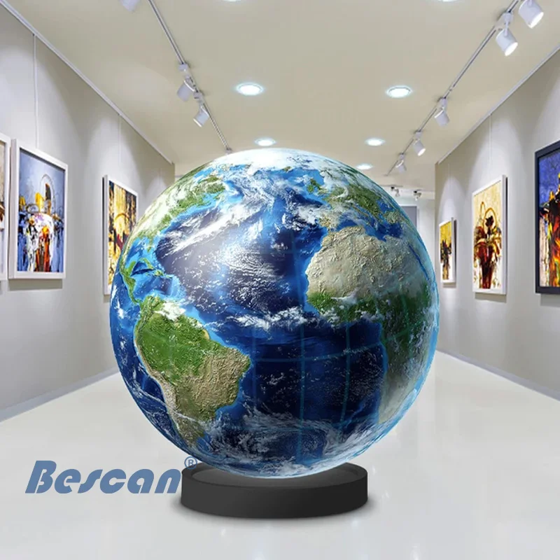 BESCAN Customized Dimension Sphere Screen Indoor Advertising Spherical Video Ball Led Screen P1.8 P2 P3 P4  Led Sphere Display