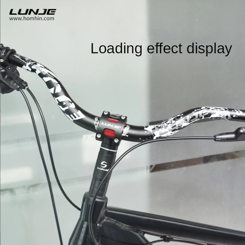 Lunje Mountain Bicycle Handle Bar Handlebar 90mm Tall Angle Handlebar 720/780mm Handle Bicycle Accessories