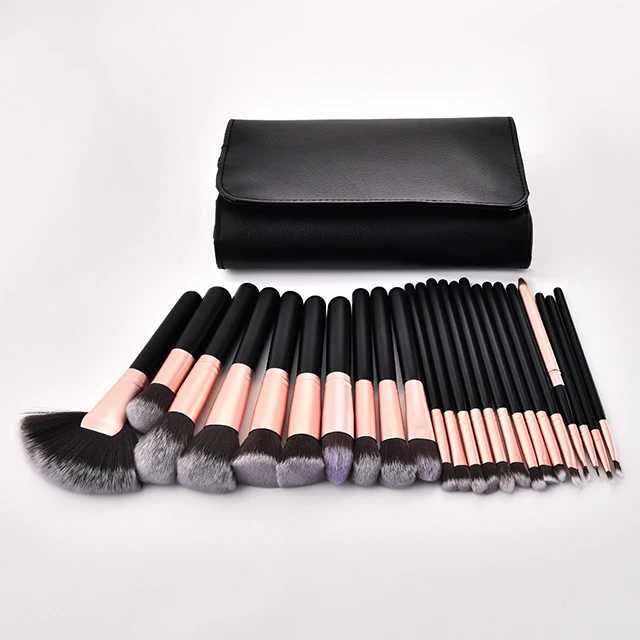 Brush Make Set Up 24 Pcs Makeup Brushes Set Kabuki Rose Gold Makeup Brushes