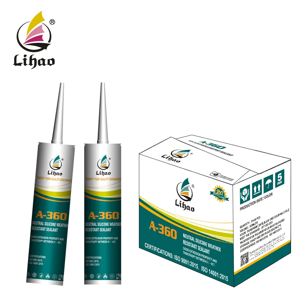 360  daylighting roof Joint sealing roof sealant Good extrusion property thixotropy Neutral silicone sealant