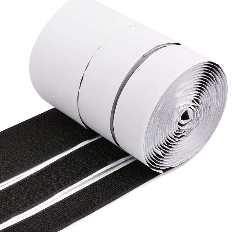 Self-adhesive ring strap Self-adhesive stretch hook-and-loop fastening strap custom size Nylon cloth Velcro loop on one side