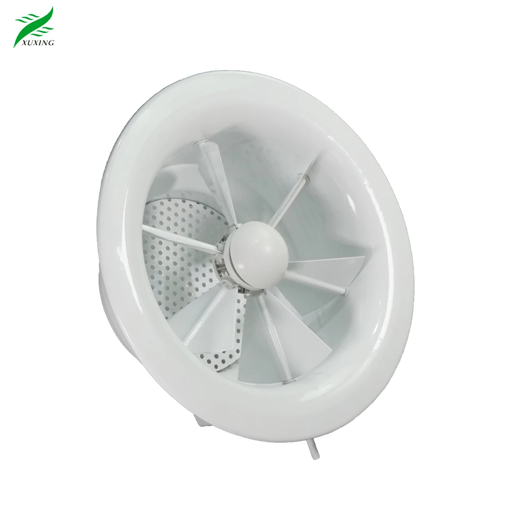 Hvac Ventilation Ceiling Adjustable Blade Air Volume Diffuser Aluminium Round Swirl Air Diffusers