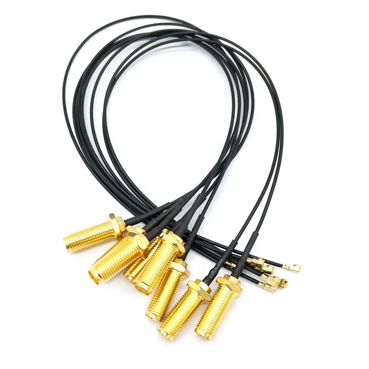 wholesale Free Custom Made 1.13 mm Pigtail Cable SMA Female to U.fl  With Core