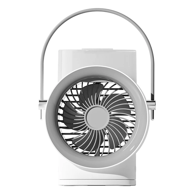 Portable Double Spray Water Cooling Fans USB Dormitory Night light Silent Air Cooler Aromatherapy Humidity Fan