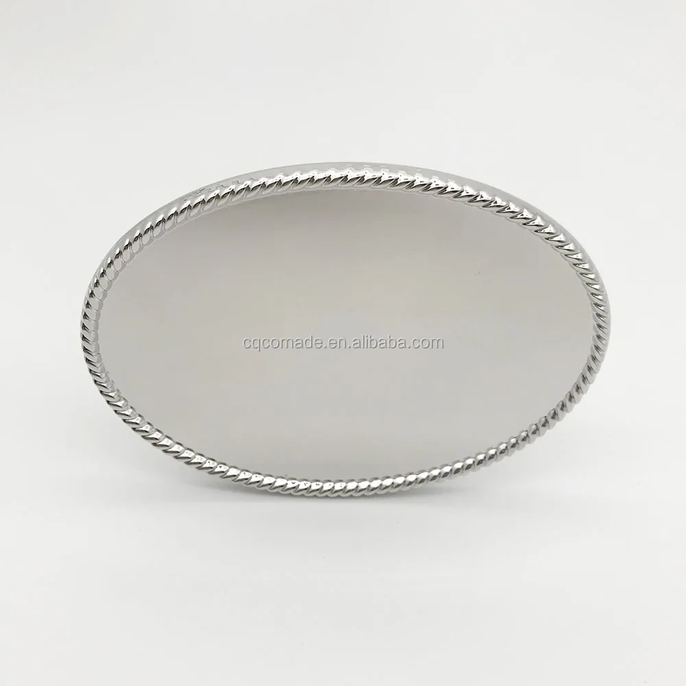 Wholesale Alloy Metal Oval Buckle for Customization Oval Blank Belt Buckle for Men