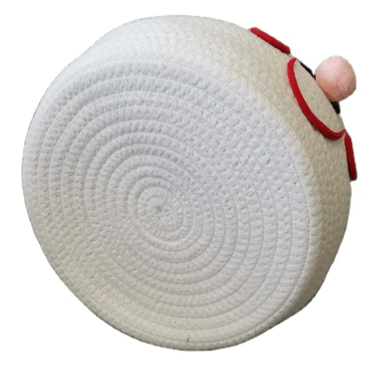 Small Cute Animal Nursery Cotton Rope Decoration storage basket