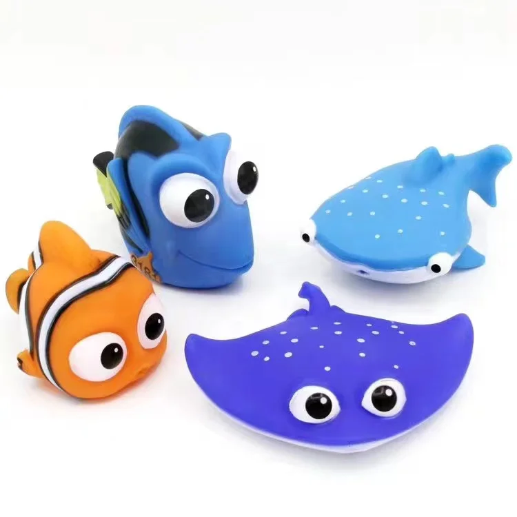 Nemo Diving Float toys Spray Water Squeeze Toys Baby Bath Toys  Bathroom Play Animals