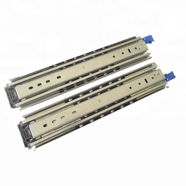 Foxslide 227 кг блокировки полного выдвижения Heavy Duty направляющих для выдвижения ящика Телескопический стальной рельс 1000 мм