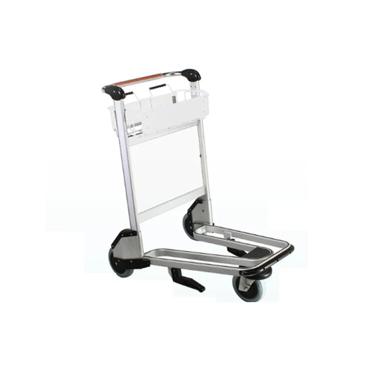 Airport Aluminum Hand Brake Luggage Trolley airport passenger hand trolley