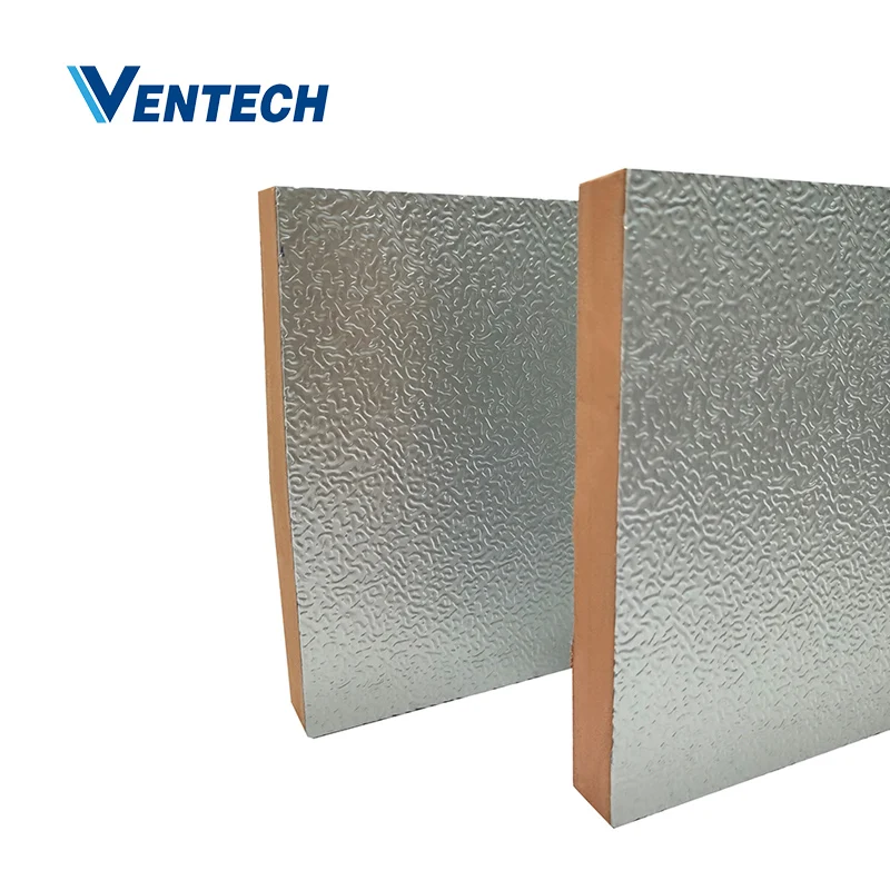 Ventech Air duct insulation PIR Pre-insulated Sandwich Insulated Duct Panel