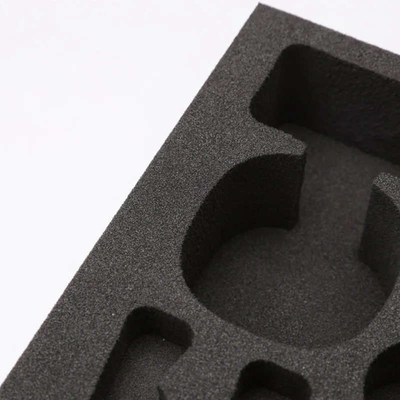 Custom molded carbon fiber EVA and EPE foam board insert EVA form liners into electronic packaging boxes