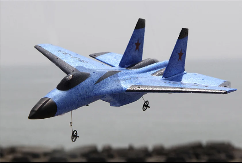 FX820 RC SU-35 2.4G Airplane Remote Control Toys 2CH EPP Foam Flying Fighter Rc Glider Plane Toy