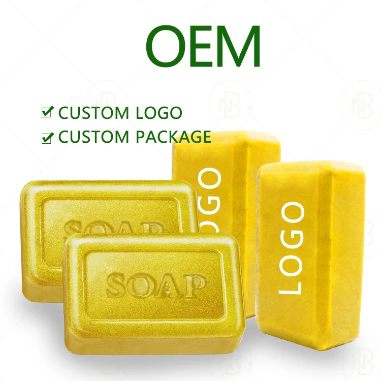 Custom Solid Fragrance Beauty Antibacterial Lemon Soap for Glowing Skin with Logo