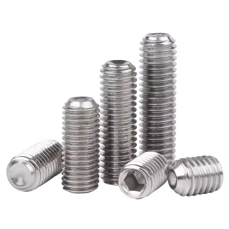 DIN916 Hex Socket Set Screws with Cup Point Tight nails M8-16MM SS304