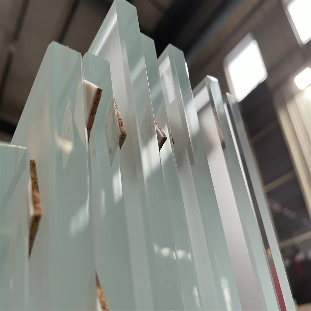 Flat clear Tinted Anti Glare Glass Acid Etched Frosted Glass