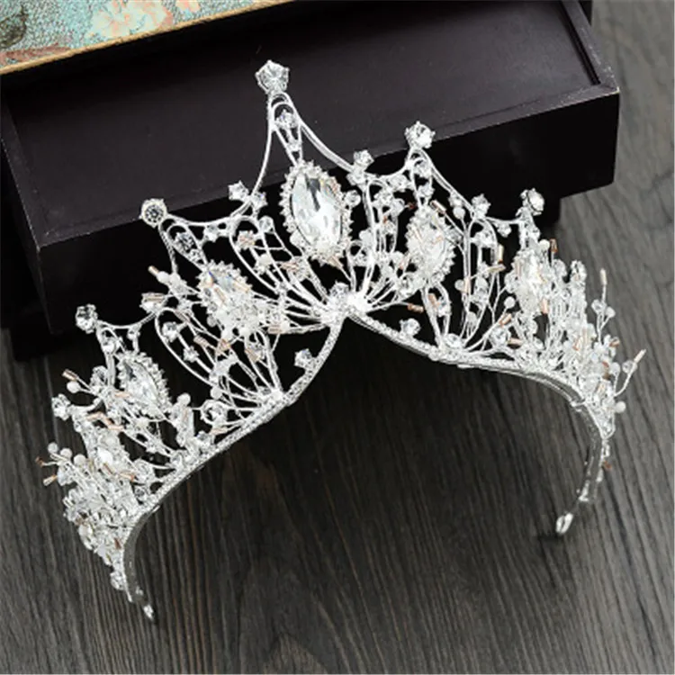 Fashion Tiara Crown Headband Wedding Bridal Hand Made Hair jewelry Tiaras and Crowns for Women Headdress