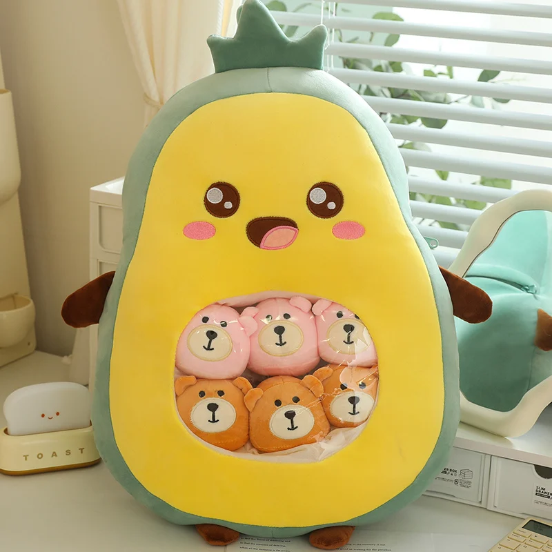 Pudding Plush Toys Girls Birthday Gift Mini Round Balls Snack Pillow Netflix Big Bag Plush Unisex Animals Mash Bags PP Cotton