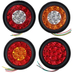 16LED Discoloration Tail Light Rear Fog Light Stop Brake Running Reverse Lamp For Truck Trailer Lorry